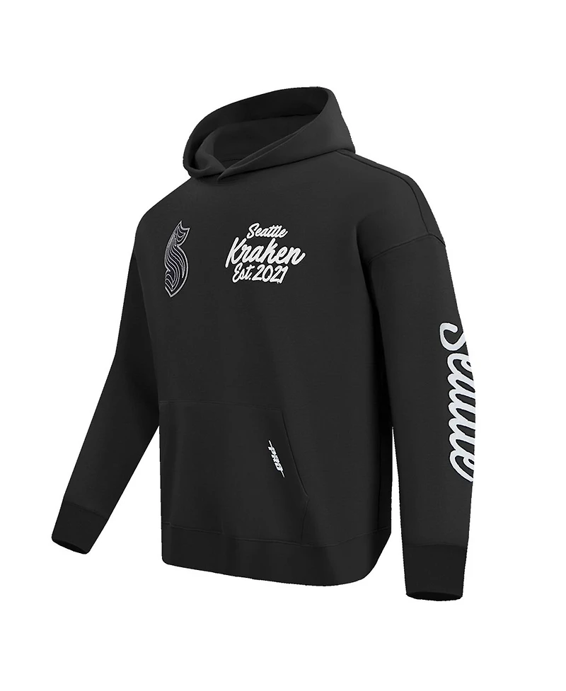 Pro Standard Men's Black Seattle Kraken Paint the City Pullover Hoodie