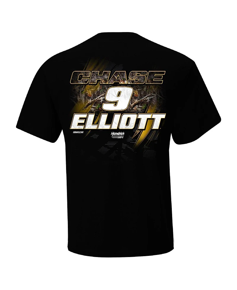 Hendrick Motorsports Team Collection Men's Black Chase Elliott Camo T-Shirt