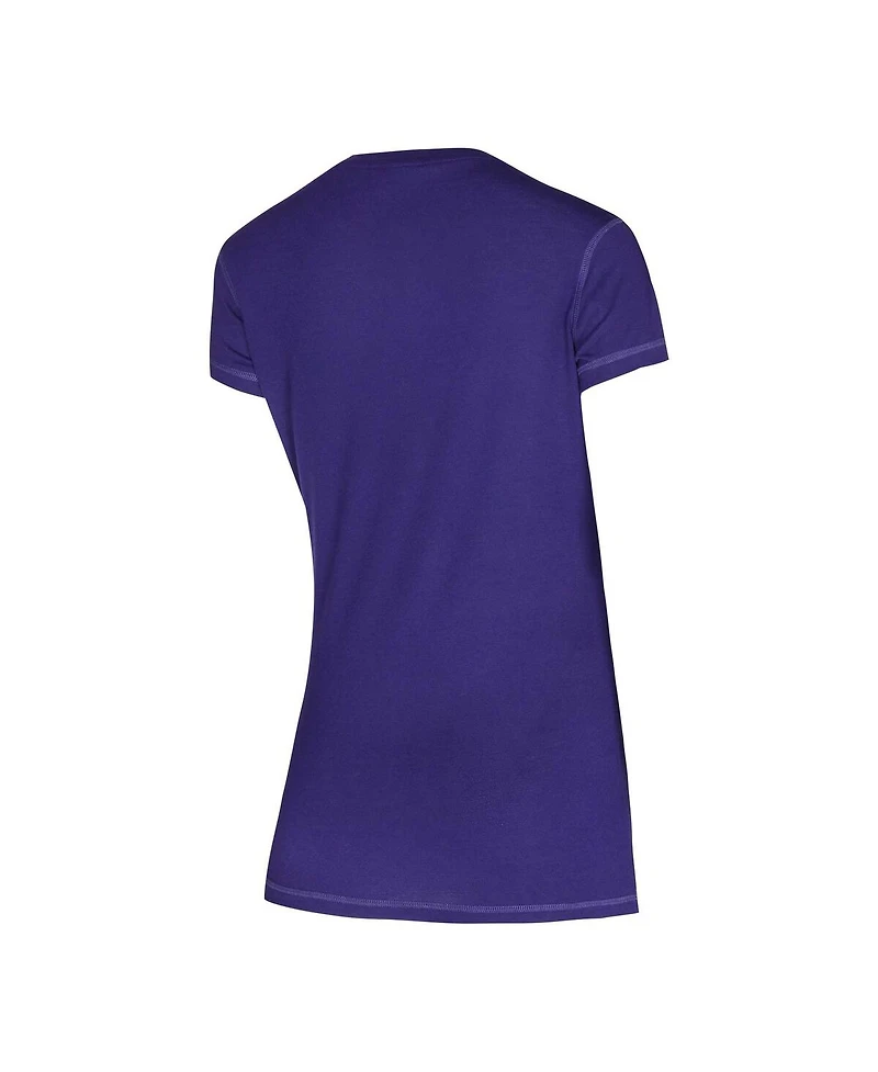 Concepts Sport Women's Purple Washington Huskies Vector T-Shirt and Flannel Pants Sleep Set