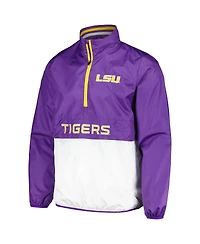 G-iii Sports by Carl Banks Men's Purple Lsu Tigers Cornerman Half-Zip Top