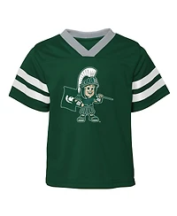 Outerstuff Preschool 2-Piece Green Michigan State Spartans Two-Piece Red Zone Jersey and Pants Set
