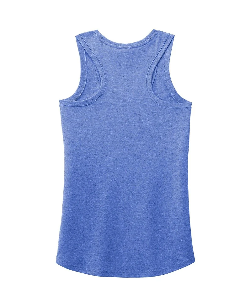 Hendrick Motorsports Team Collection Women's Heather Royal Kyle Larson Name Number Racerback Tri-Blend Tank Top