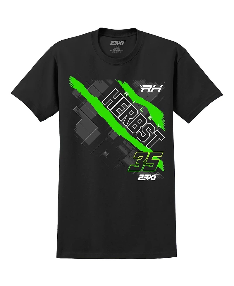 23xi Racing Men's Black Riley Herbst Name Number T-Shirt