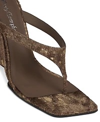 Jeffrey Campbell Romee-f Sculpted Wedge Thong Sandals