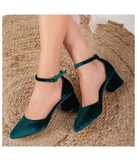 Marcelle Low Block Heel Pumps