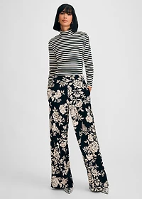 Isaac Mizrahi Women's 3/4 Sleeve Turtleneck Rib Top