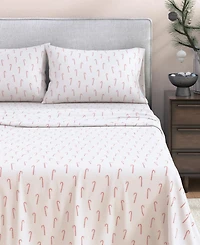 Linery & Co. Ultra-Soft Turkish Cotton Flannel Holiday Print Sheet Set