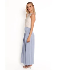 Petal and Pup Women's Lavia Ruched Knit Maxi Skirt