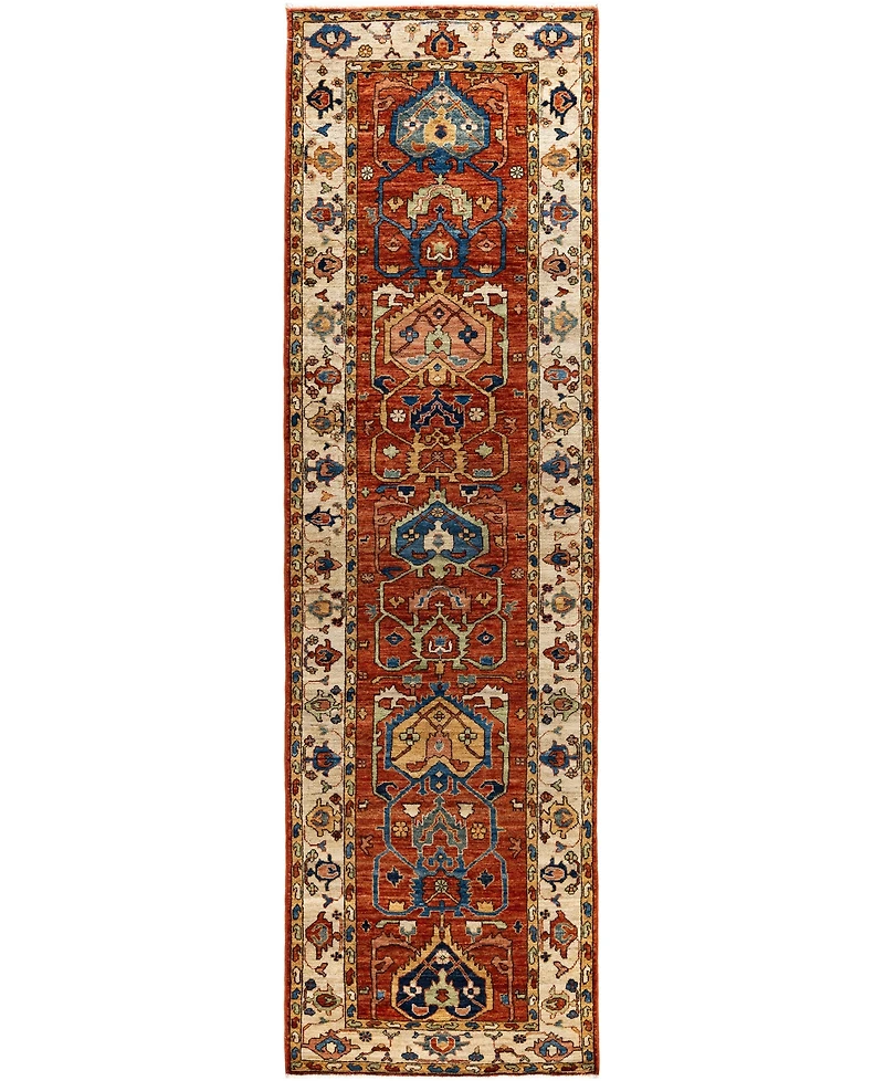 Adorn Hand Woven Rugs Serapi M1945 2'9''x9'8'' Runner Area Rug