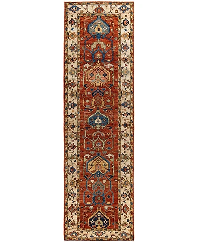 Adorn Hand Woven Rugs Serapi M1945 2'9''x9'8'' Runner Area Rug