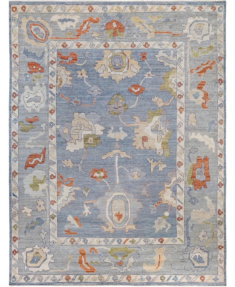 Adorn Hand Woven Rugs Colorful Oushak M1945 9'x11'9'' Area Rug