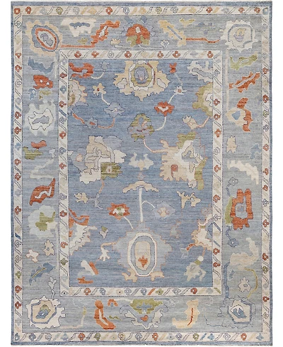 Adorn Hand Woven Rugs Colorful Oushak M1945 9'x11'9'' Area Rug
