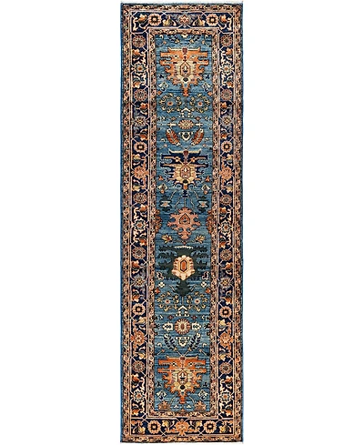 Adorn Hand Woven Rugs Serapi M1945 2'7''x9'5'' Runner Area Rug