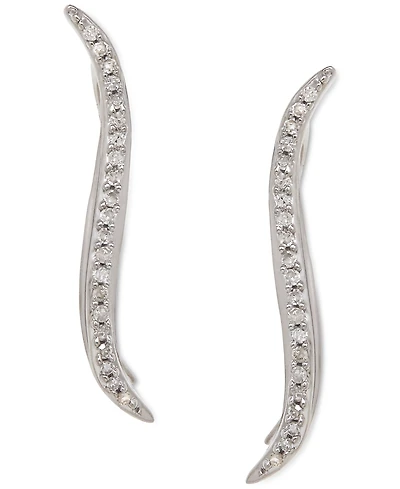 Diamond Ear Crawlers (1/10 ct. t.w.) in Sterling Silver