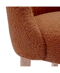Mid-Century Modern Upholstered Boucle Dining Chair (Set of 6)