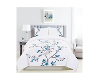 Superior Cherry Garden Cotton Duvet Cover Set