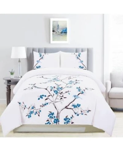 Superior Cherry Garden Cotton Duvet Cover Set
