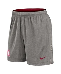 Nike Men's Cardinal/Heather Gray Stanford Cardinal Player Reversible Shorts