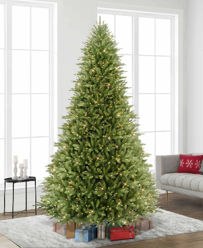 Puleo 10FT Pre-Lit Franklin Fir Artificial Christmas Tree