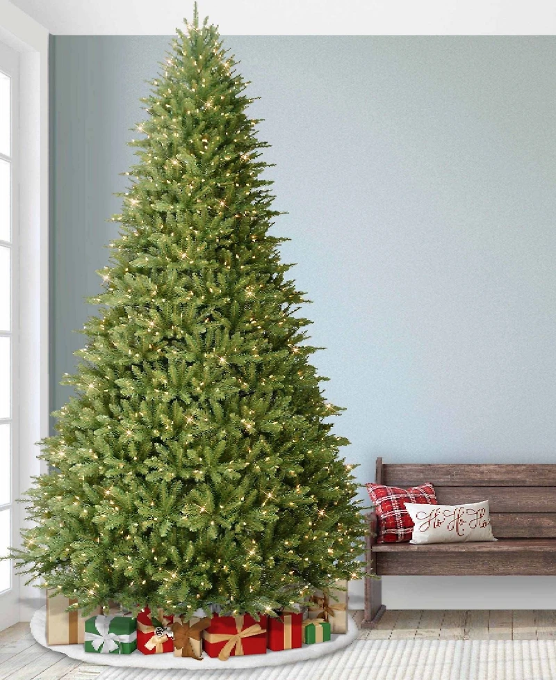Puleo 10FT Pre-Lit Franklin Fir Artificial Christmas Tree