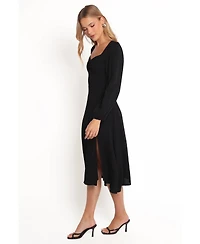 Petal and Pup Women's Franklin Long Sleeve Midi Dress
