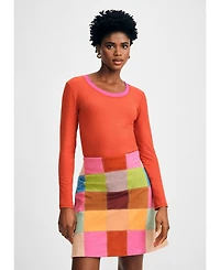 Isaac Mizrahi Women's Scoop Neck Rib Top