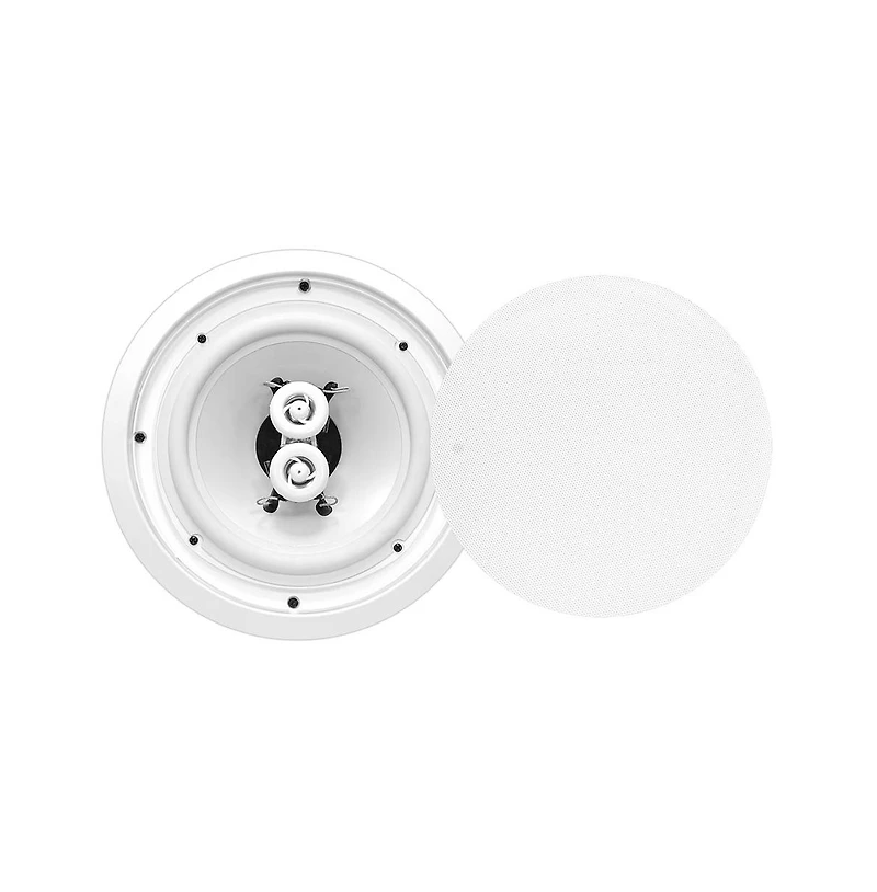Pyle PWRC82 8" Waterproof 2-Way In-Ceiling/In-Wall Stereo Speaker, 200W Rms, Single Speaker