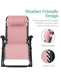 Best Choice Products Oversized Zero Gravity Chair, Folding Recliner w/ Removable Cushion