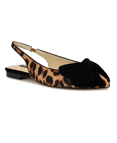 Nine West Women's Junnie Bow Slingback Dress Flats