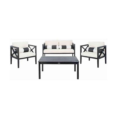 Nunzio 4 Pc Outdoor Set With Accent Pillows