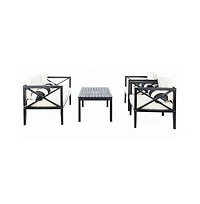 Nunzio 4 Pc Outdoor Set With Accent Pillows