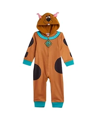 Scooby Doo Boys Warner Bros. Fleece Zip Up Cosplay Pajama Coverall