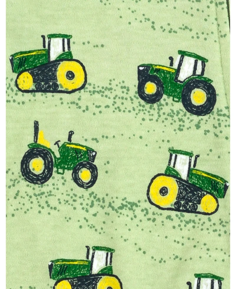 John Deere Baby Boys Ribbed Zip Up Sleep N' Play Coverall