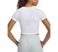 Under Armour Women's Rival Ribbed Cropped T-Shirt