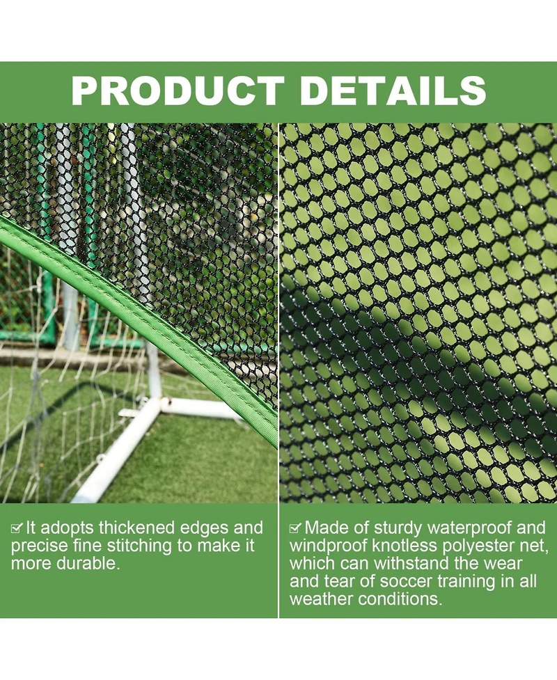 Wosofe Soccer Goal Target Soccer Training Equipment Net with Scoring Zones Improve Kick Practice Shooting and Goalshot Accuracy Training