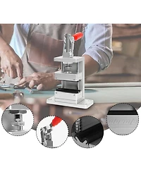 Wosofe Golf Club Regrip Vise Tool,Golfer's Workshop Rubber Vise Clamp,Home Golf Grip Workbench,with 17 Ferrules Suitable for Irons, A Hook Knife and G