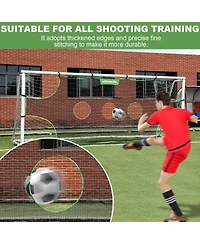 Wosofe Soccer Goal Target Soccer Training Equipment Net with Scoring Zones Improve Kick Practice Shooting and Goalshot Accuracy Training，24FT8F