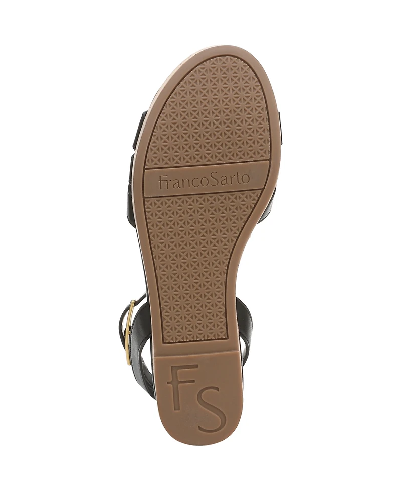 Franco Sarto Women's Pheobe Strappy Wedge Sandals