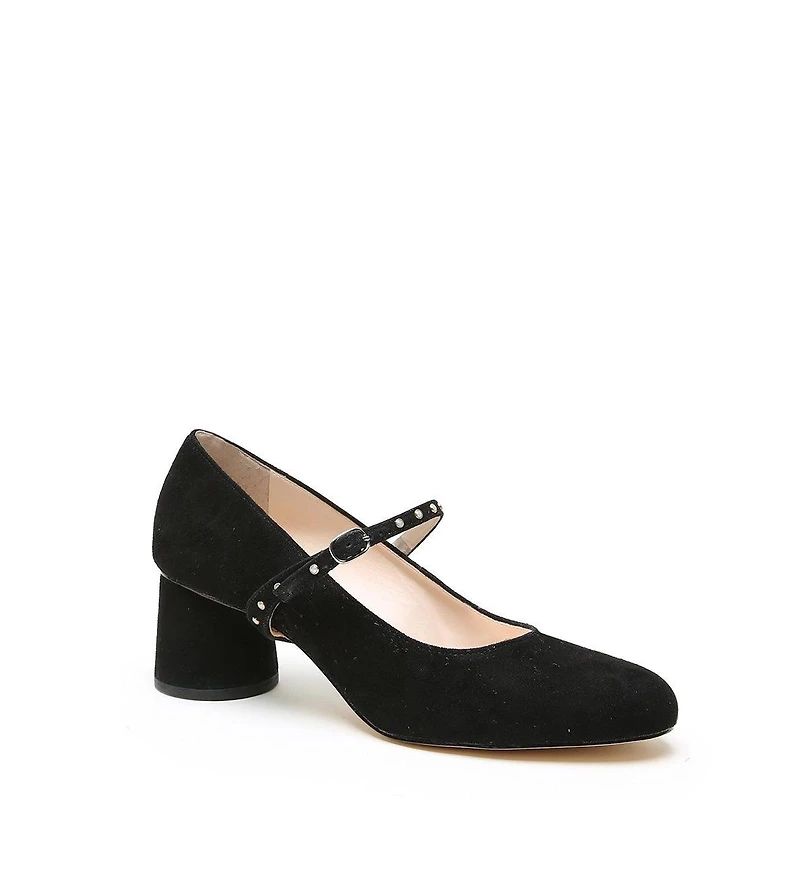 Alterre Women's Black Suede Twiggy Customizable Pumps