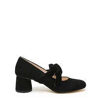 Alterre Women's Black Suede Marie Customizable Pumps