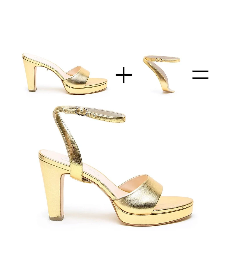 Alterre Women's Gold Marilyn Customizable Platform
