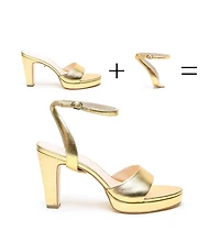 Alterre Women's Gold Marilyn Customizable Platform