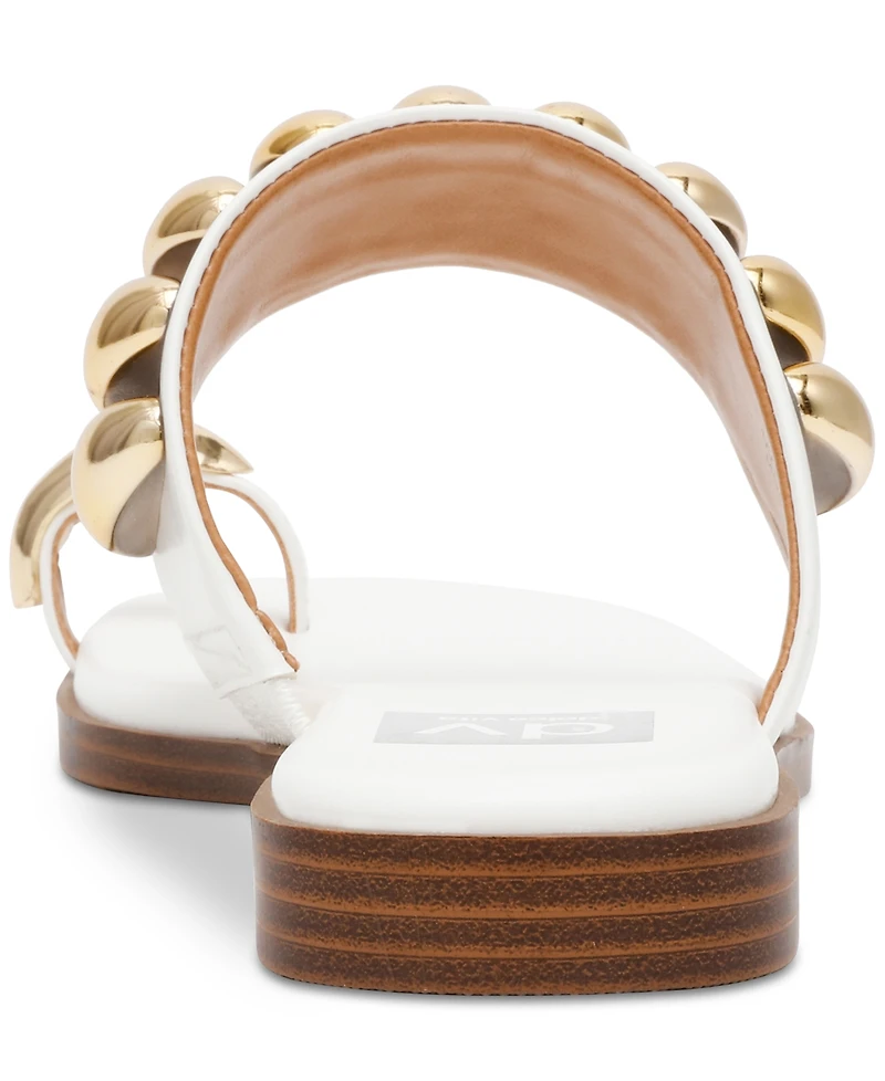 Dv Dolce Vita Women's Moon Embellished Thong Slide Flat Sandals