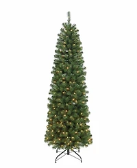 Puleo 7.5FT Pre-Lit Noble Fir Artificial Christmas Tree