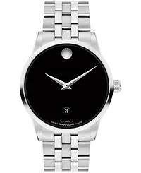 Movado Men's Museum Classic Swiss Automatic Stainless-Steel Watch, 40mm