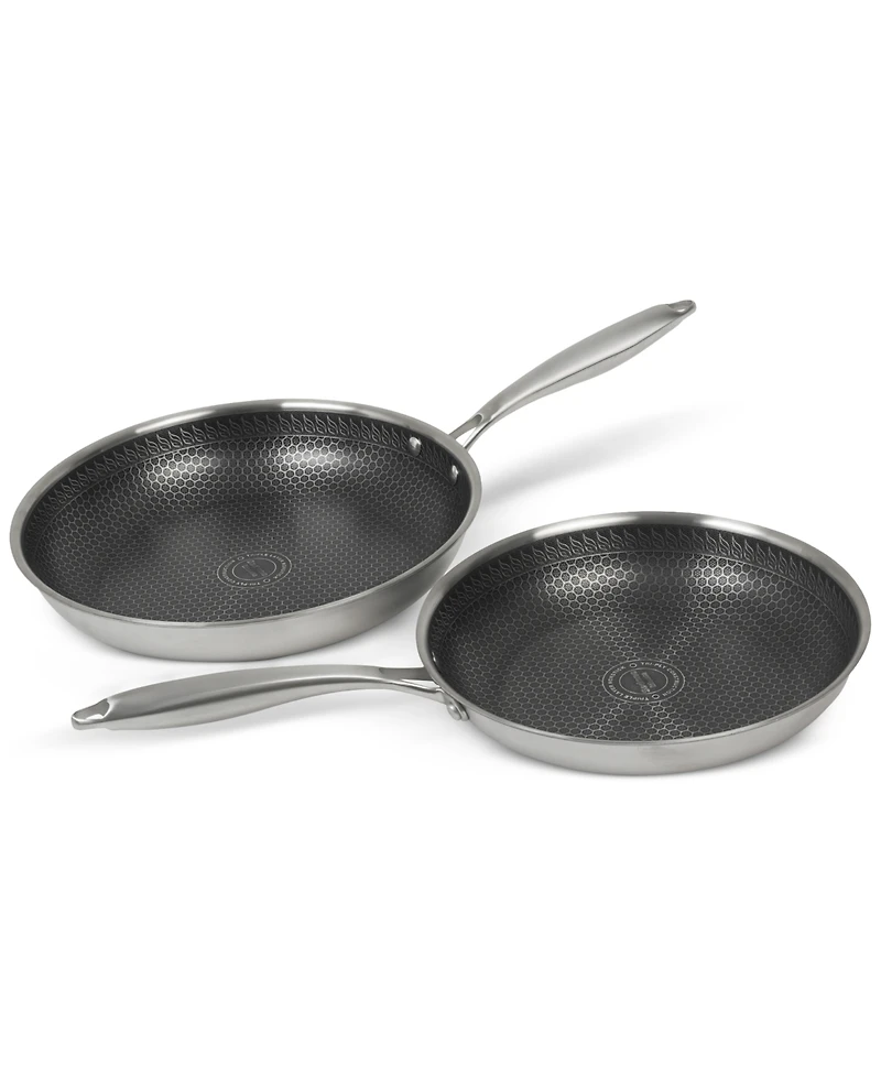 Sedona Kitchen Glidesteel Stainless Steel Nonstick 2-Pc. Frypan Set