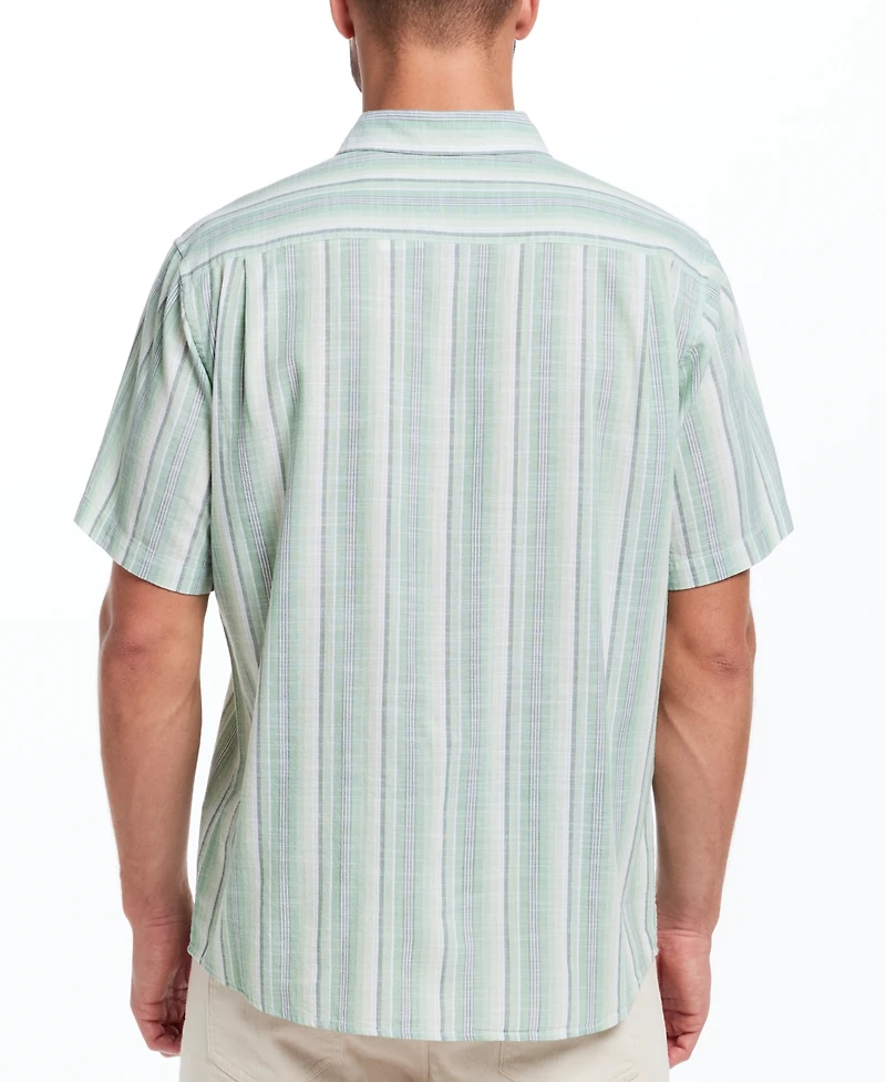 Weatherproof Vintage Men's Regular-Fit Textured Stripe Button-Down Shirt