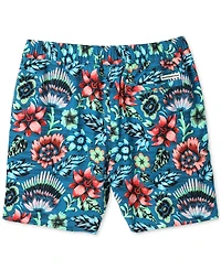 Scotch & Soda Men's Full Bloom Floral Drawstring Swim Trunks