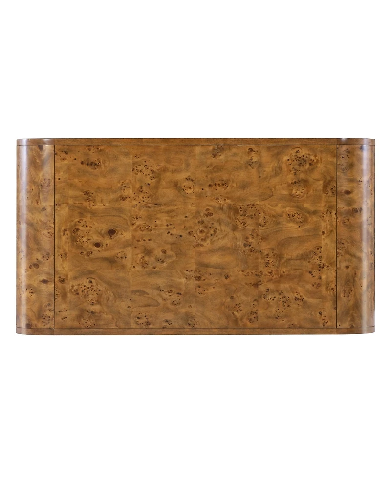 Prescott 52" Wood Mappa Burl Cocktail Table