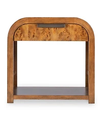 Prescott 25" Wood Mappa Burl End Table